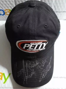 Richard Petty Motorsports Team Signed Hat Marcus Ambrose Aric Almirola NASCAR - Picture 1 of 6