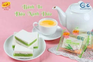 BANH IN LA DUA SNOW WHITE CAKE MUNGBEAN PANDAN 孟买潘丹 200gx8 Packs (40-40g) - Picture 1 of 5