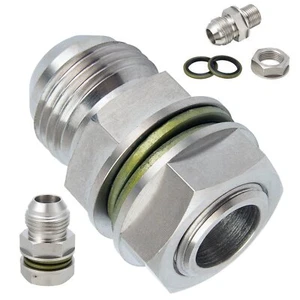 Turbo Oil Pan Return / Drain Plug Adapter Fitting 10AN No Welding Steel l- NewMT - Picture 1 of 7