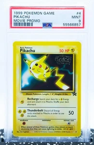 PSA 9 PIKACHU #4 First Movie Black Star Promo 1999 - Pokemon Card WOTC - Bild 1 von 2