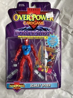 NUEVO Juego de Cartas Marvel Overpower SCARLET SPIDER De Colección 1996 Toy Biz Figura SELLADA Foto 1 de 4