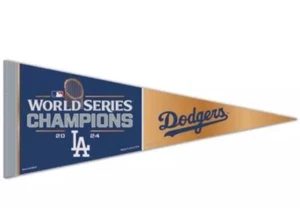 LOS ANGELES DODGERS 2024 WORLD SERIES CHAMPIONS PREMIUM QUALITY PENNANT 12"X30" - Picture 1 of 1