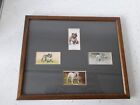 4 X VINTAGE BULLDOG PLAYERS AND WILLS CIGARETTE CARDS MOUNTED IN FRAME LOVELY CO