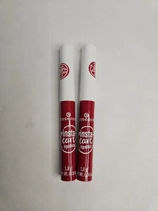 2 Pack Essence InstaCare Lipstick w/ Shea Butter #03 Refreshing Pause Red 0.06oz - Picture 1 of 3