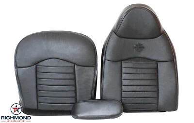 Ford F-150 2000 Harley-Davidson cubiertas de asiento de cuero completas del lado del conductor negras Foto 1 de 4