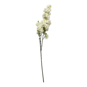 Botanical Artificial White Cherry Blossom Flowers Silk Floral Home Decoration - Picture 1 of 3