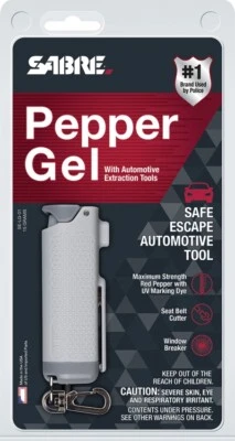 Sabre Red Gel Safe Escape Auto Tool Stream Spray Pattern Up To 25 Bursts 10496