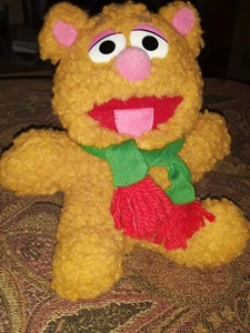 Baby Fozzie Bear Muppets Christmas Plush Toy Jim Henson Vintage - Picture 1 of 6