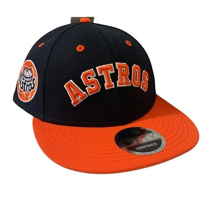 New Era FELT x Houston Astros MLB Butterfly Adjustable 9FIFTY Snapback Hat OSFM - Image 1 of 4