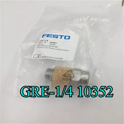 GRE-1/4 1PCS NEW FESTO GRE-1/4 10352 Exhaust Air Flow Control Valve NewKd - Image 1 of 2