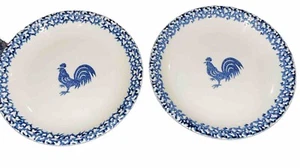 Folk Craft ROOSTER Tienshan 10" Dinner Plates Set of TWO. - Picture 1 of 6