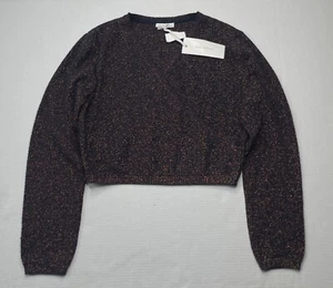 New French Connection Girls Size 16 Age 15-16 Copper Metallic Cardigan Youth - Picture 1 of 6