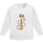 'Tall Orange Cat' Kid's Sweatshirt / Sweater / Jumper (KW038670)