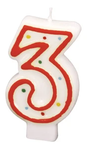 Vela De Números 3 - Imagen 1 de 1
