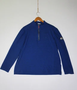 Avalanche Mens 1/4 Zip Pullover Sweatshirt Mock Neck Long Sleeve Size L Blue - Bild 1 von 7