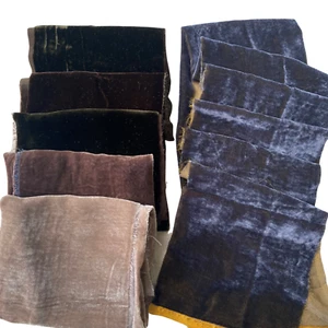 Brown Mulberry Silk Velvet Scrap/Remnant/Ribbon 6x44", 8x44", 10x44" for Craft - Picture 1 of 2