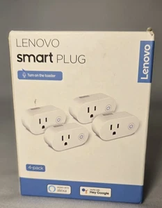 Lenovo Smart Plug 4 Pack - Works With Alexa - Brand New - Picture 1 of 6
