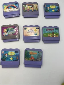 8 UNTESTED Disney VTech V.Smile Games Cinderella Ariel Lion King Aladdin Cards - Picture 1 of 6