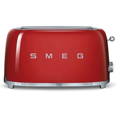 Smeg Langschlitz-Toaster für bis zu 4 Scheiben 50's Retro Style Rot 1500 Watt - Bild 1 von 4