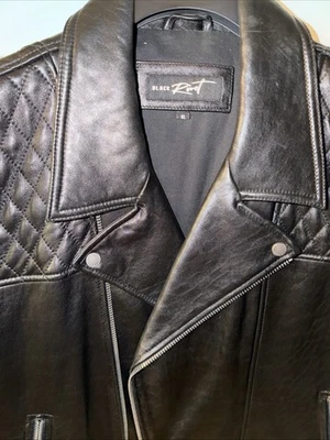 Jaqueta de motociclista masculina de couro estilo vintage motociclista, tamanho XL (44-46) - Imagem 1 de 4