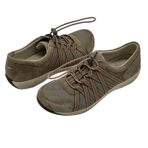 Scarpe sneakers comode Dansko Honor in camoscio a rete da donna taglia 5,5 EU36 marrone noce - Foto 1 di 8