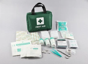 99 Teile Supreme Erste Hilfe Set Tasche - Inc. Augenspülung, Krepp, Eisbeutel - Bild 1 von 4