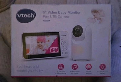 VTech Babyphone 5″ HD Video – Kamera schwenkbar, Nachtlicht, Gegensprechfunktion - Bild 1 von 3