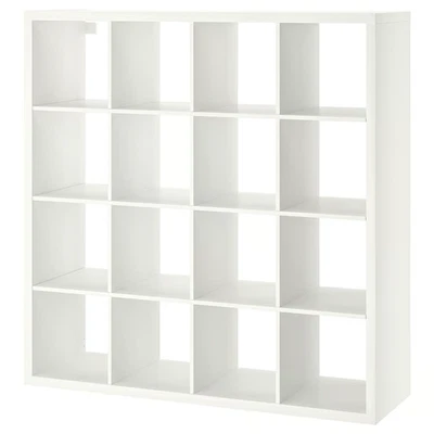 IKEA KALLAX Shelving Unit White Cube Storage Display Bookcase 147x147cm - Image 1 of 4