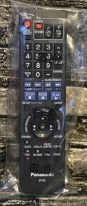 Panasonic DVD REMOTE CONTROL N2QAYB000196 Genuine OEM Black New Sealed - Picture 1 of 2