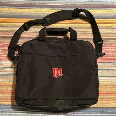 Adidas Black Messenger Bag Laptop Briefcase Shoulder Travel Work Gym - Image 1 of 4