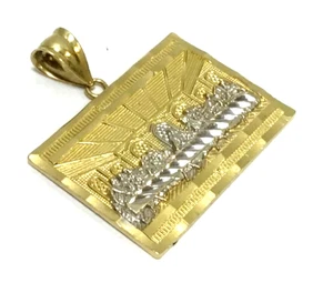 (MA3) Unisex 14k Two-Tone Gold 3.5 Grams "Last Supper" Religious Pendant - Picture 1 of 6