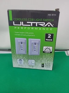 2 PACK COB LED Night Light, 200 Lumen Emergency Switch Cordless - Picture 1 of 2