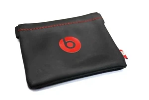 Beats By Dr. Dre Earphones Headphones Case Storage Pouch Soft Black & Red - Picture 1 of 1
