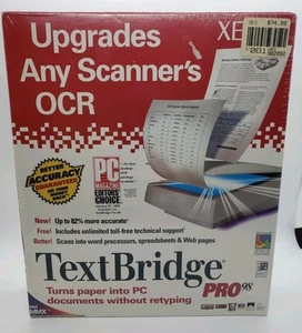 Xerox Text Bridge Pro 98 For Microsoft Windows NT - SEALED - Scanner OCR Upgrade - Picture 1 of 5