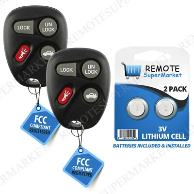 2x Keyless Key Fob For 2001 2002 2003 2004 2005 Chevrolet Impala (10443537) Foto 1 de 4