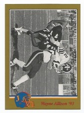 1993 CFL JOGO MISSING YEARS WAYNE ALLISON TORONTO ARGONAUTS #9B (WATERLOO)