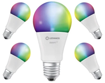 5x Ledvance LED Smart+ Lampe 8,5W = 60W E27 Multicolour Dimmbar Bluetooth - Bild 1 von 4