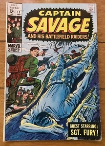 CAPTAIN SAVAGE & HIS BATTLEFIELD RAIDERS: Guest Starring Sgt. FURY No.11 (1969) - Picture 1 of 12