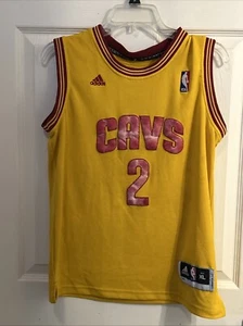 Cleveland Cavaliers Cavs Kyrie Irving #2 Red Adidas Youth Boys Jersey XL - Picture 1 of 6