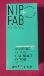 NIP + FAB HYDRATE HYALURONIC FIX EXTREME CONCENTRATE FULLSIZE 1.01 OZ NIB - Picture 1 of 5