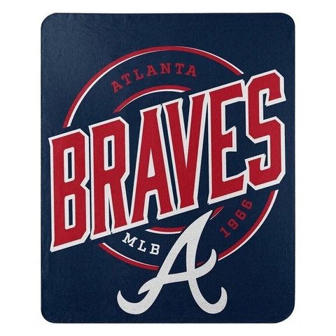 Atlanta Braves MLB Northwest 50"x60" Campaign Fleece Throw Blanket Cover