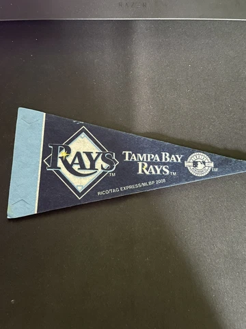 Tampa Bay Rays Vintage Old Logo MLB Mini Pennant 9"x4” Felt Banner Flag Cover