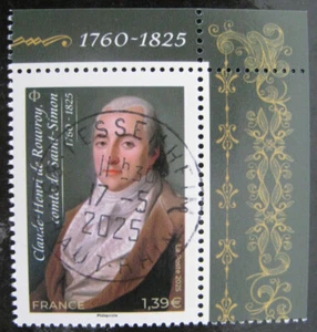 Timbre de France 2025 Claude Henri de Rouvroy - Timbre oblitéré - Imagen 1 de 1