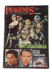 Teenage Mutant Ninja Turtles Robocop Vtg 1990 Spanish Video Film Magazine w/Ads - Picture 1 of 16