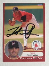 2009 Choice Pawtucket Red Sox Hunter Jones Autograph Card Marlins Signed, Auto 
