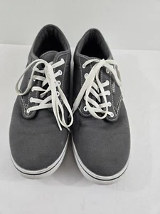 Vans Schuhe Damen 10 Off the Wall sportliche Turnschuhe grau Canvas Schnürschuhe - Bild 1 von 8