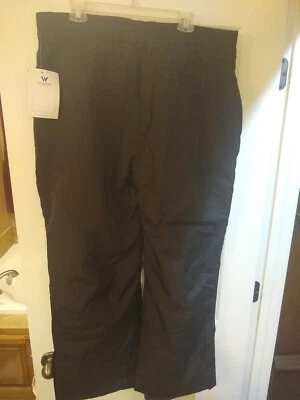 Pantalones de nieve White Sierra para hombre XXL/32" impermeables aislados negros nuevos con etiquetas $60 Foto 1 de 4