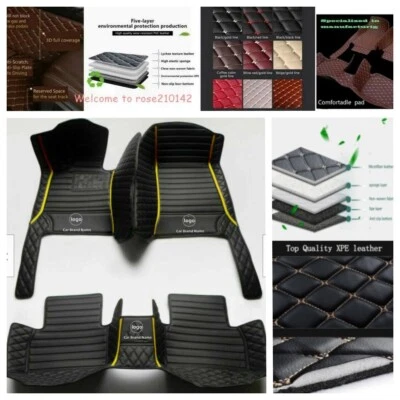 Carpets For Toyota Yaris Sedan 2012-2019 Car Floor Mats Custom Waterproof Cargo  - Image 1 of 4