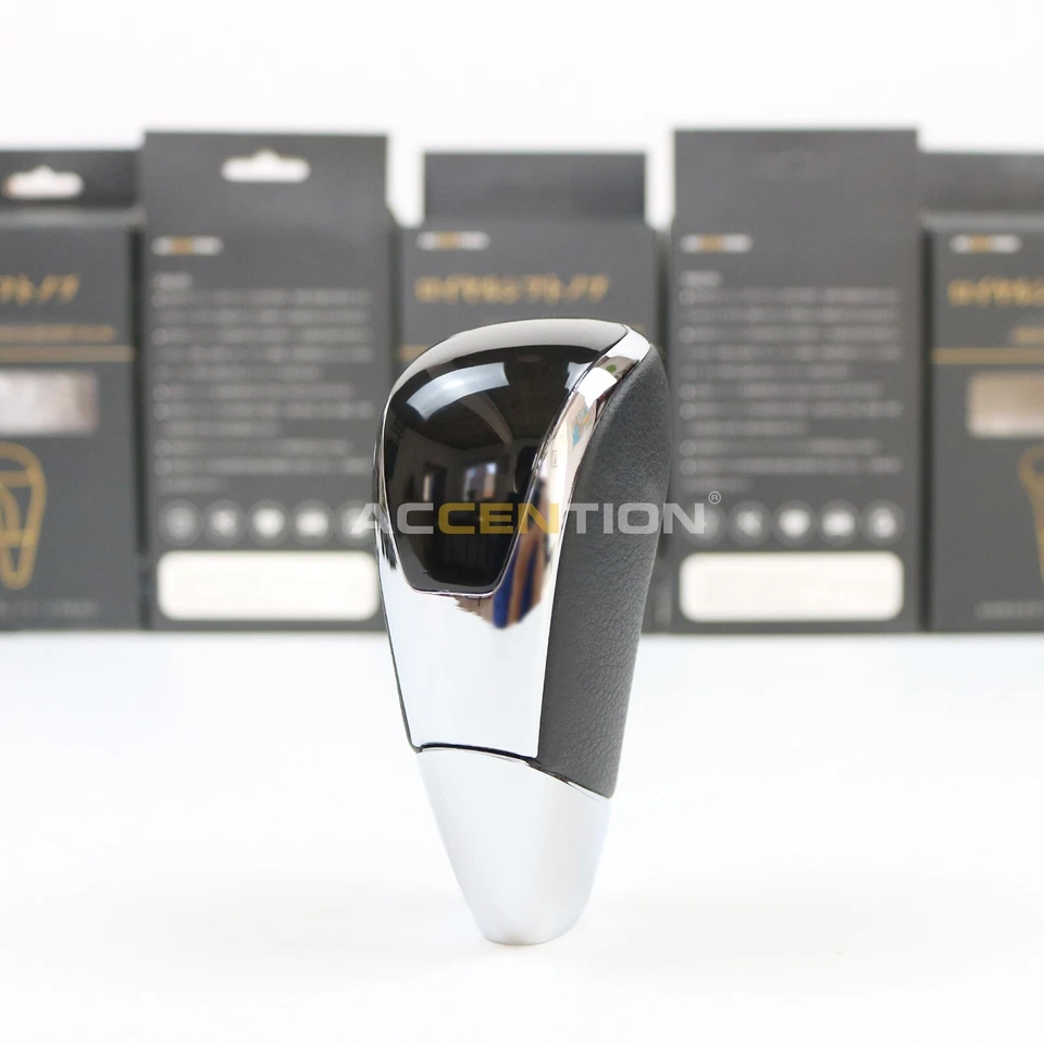 Pomo de cambio de marchas de cuero negro para Nissan X-TRAIL QASHQAI TERRA MURANO NAVARA Foto 1 de 4