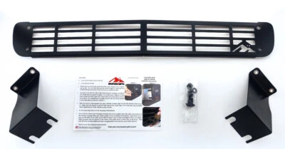 Inserto de rejilla de parachoques rectangulares lisos negro para Chevy Silverado 2500 2011-2014 Foto 1 de 4